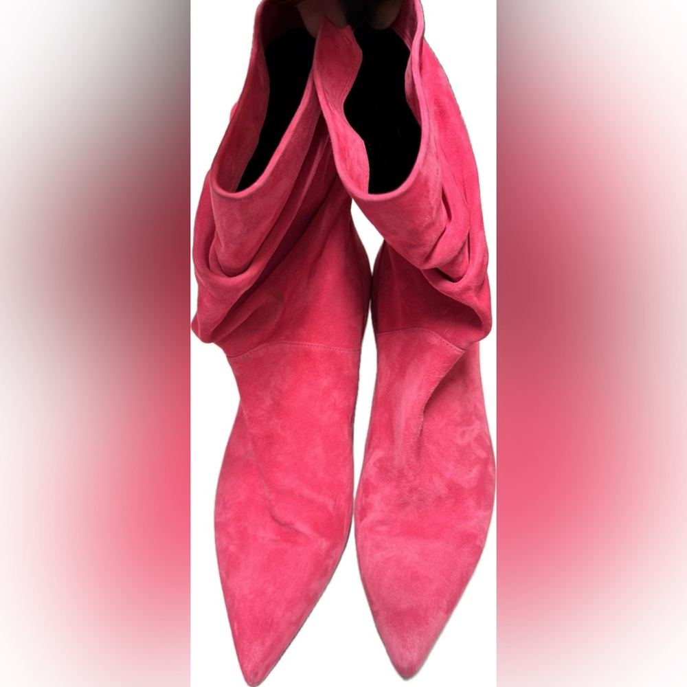 Stuart Weitzman Pink Heeled Boots | Sz 9